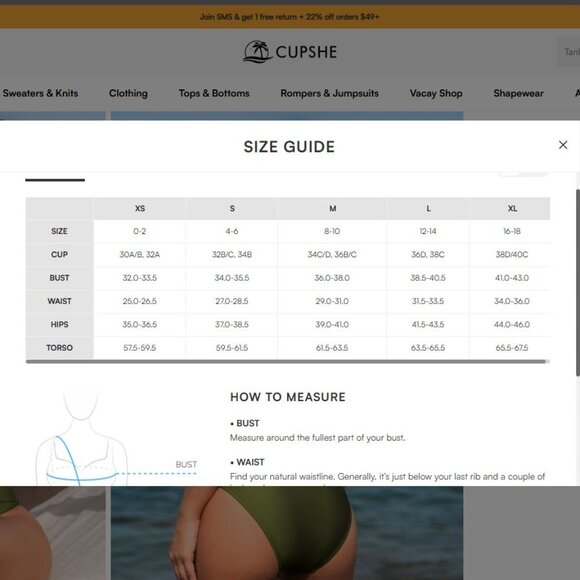 NWT Cupshe Sage Spark Green Bikini Set M - Picture 13 of 13